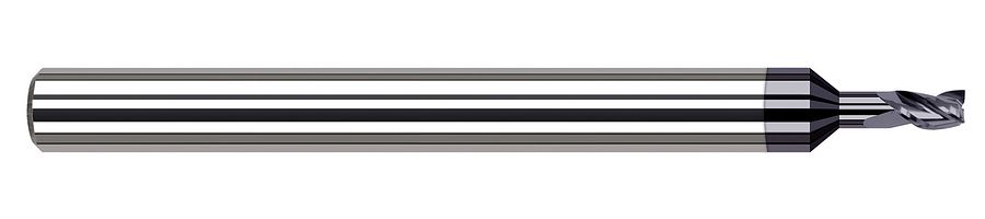Picture of Harvey Tool 47893-C3 .093 Dia Carbide Stb FL 3x RCH EM, AlTiN End Mill Standard Flute Standard Helix Carbide AlTiN Single End Square Sharp